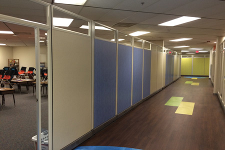 Modular Classroom Walls with Door