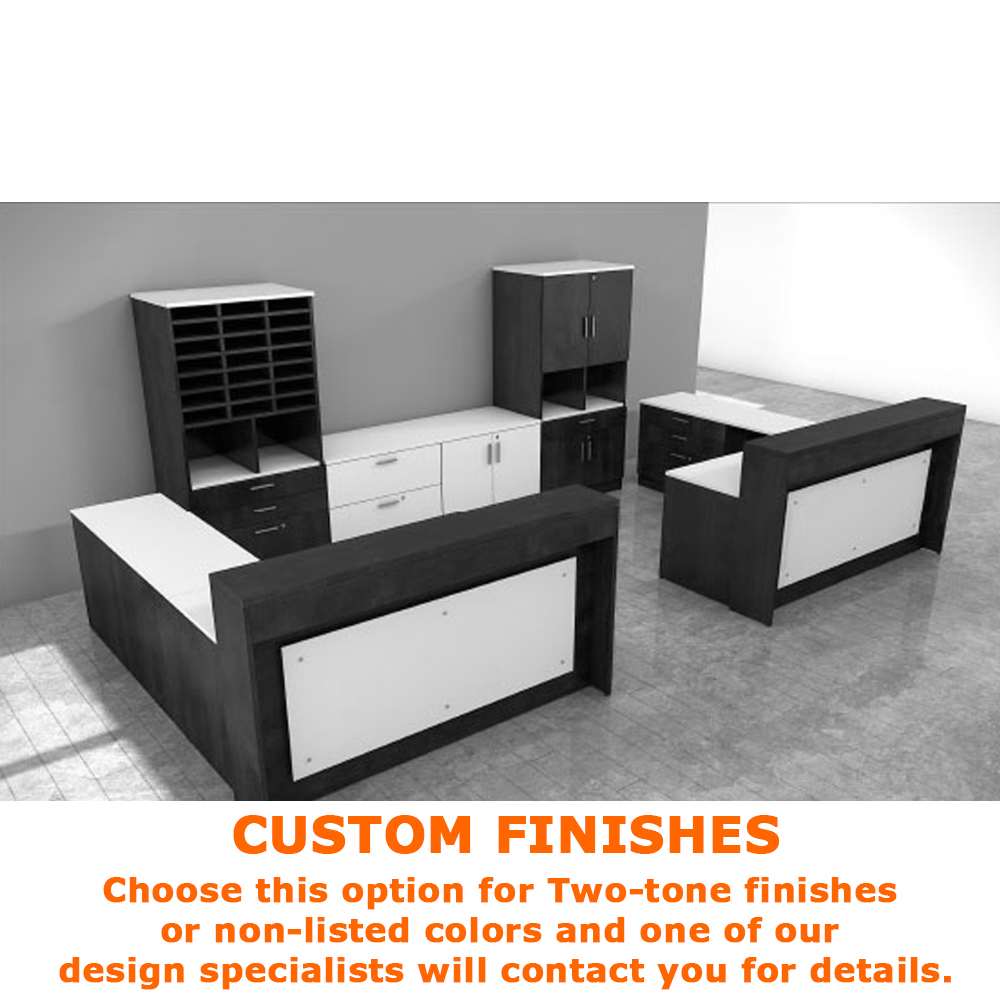 Wood reception desk CUB B2013 R001 FOI custom