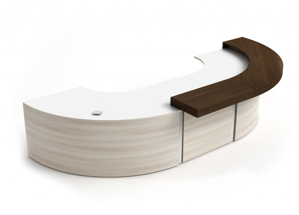 Modern reception desk logiflex sp typ c