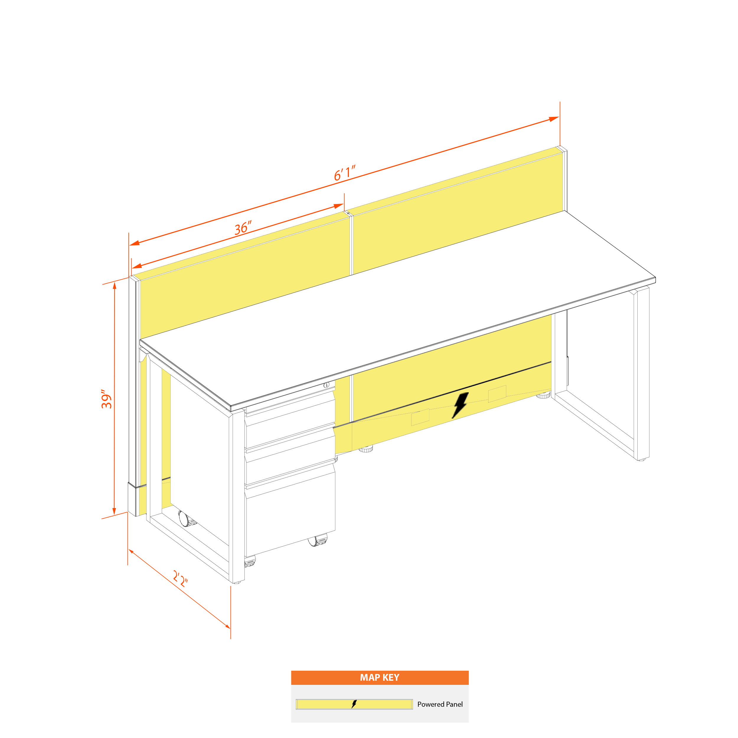 Office benching systems 62s39p