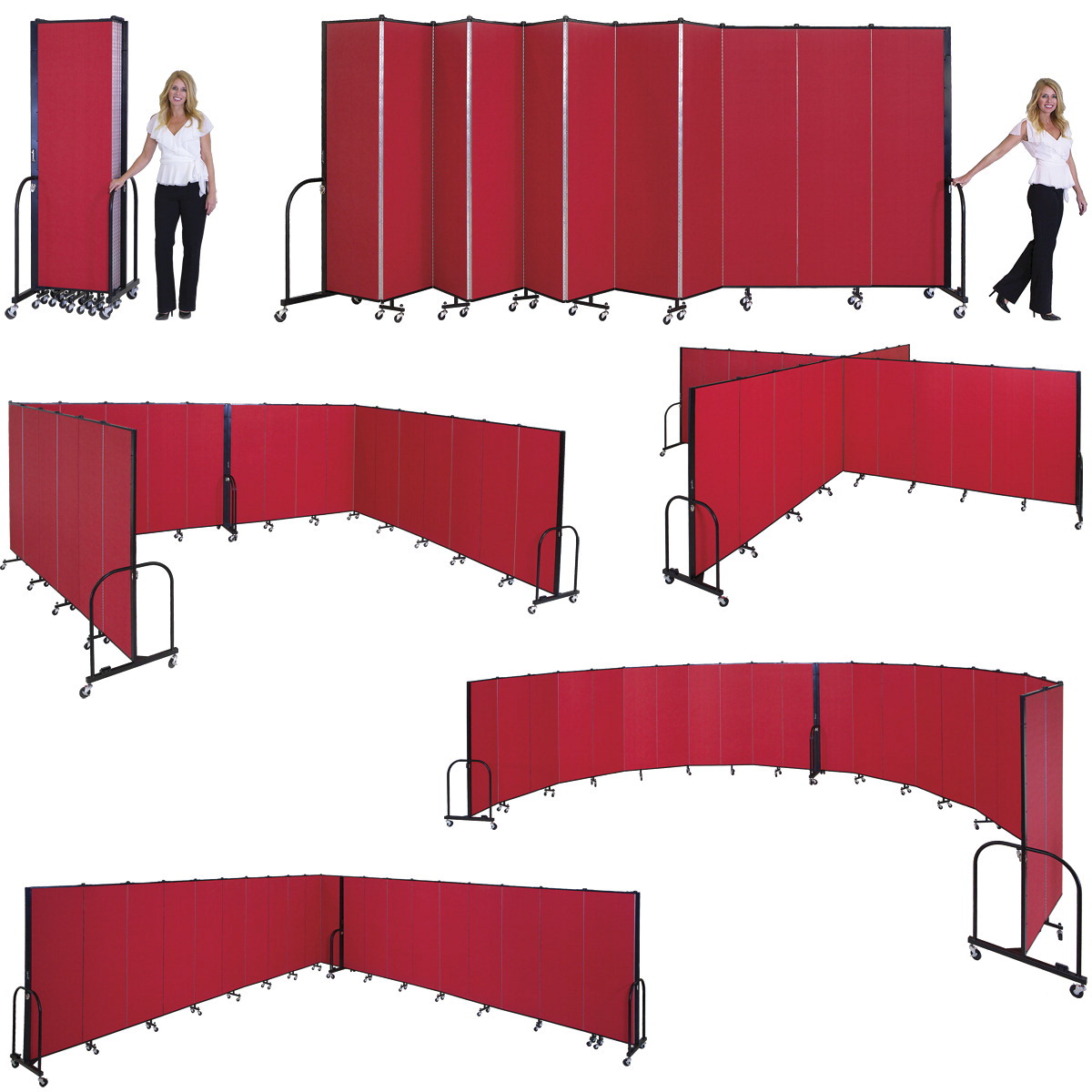 Portable partition wall environmental