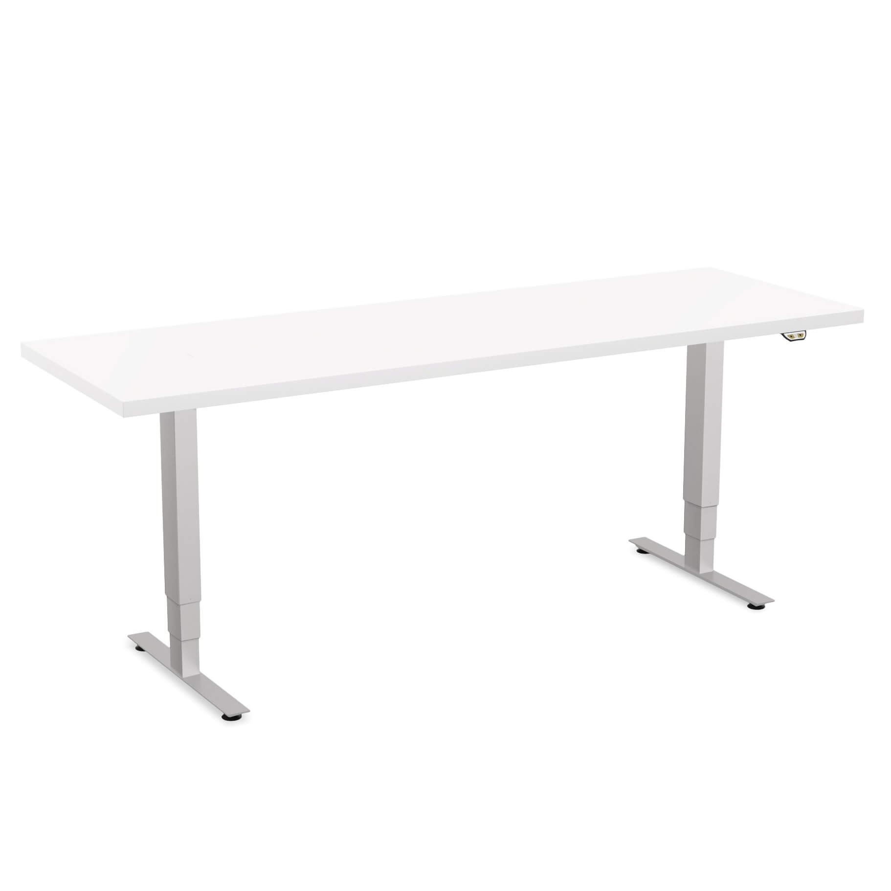 Sit stand desk adjustable CUB 1D PATR 2472 WH EPS 1