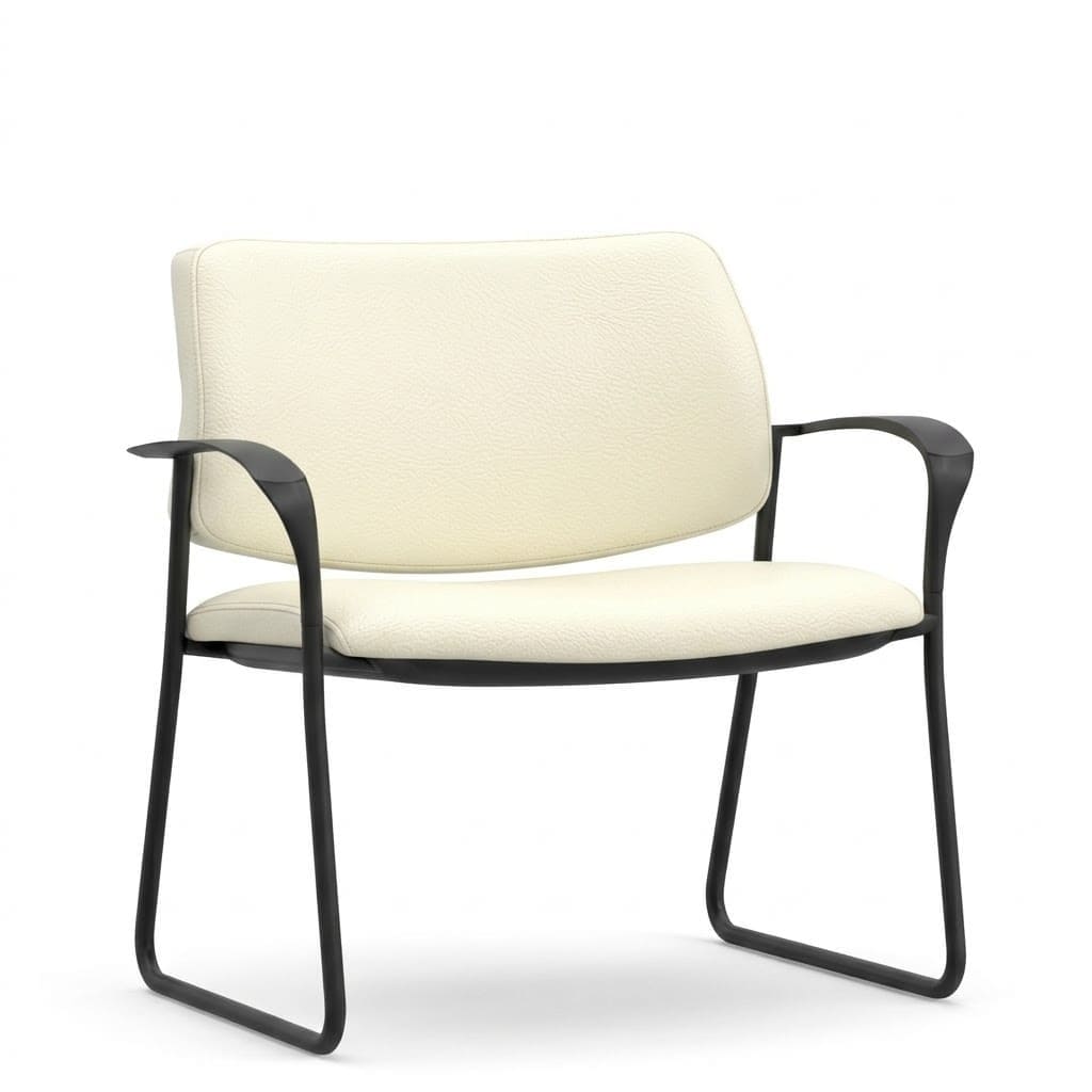 Reception chairs sled base legs white