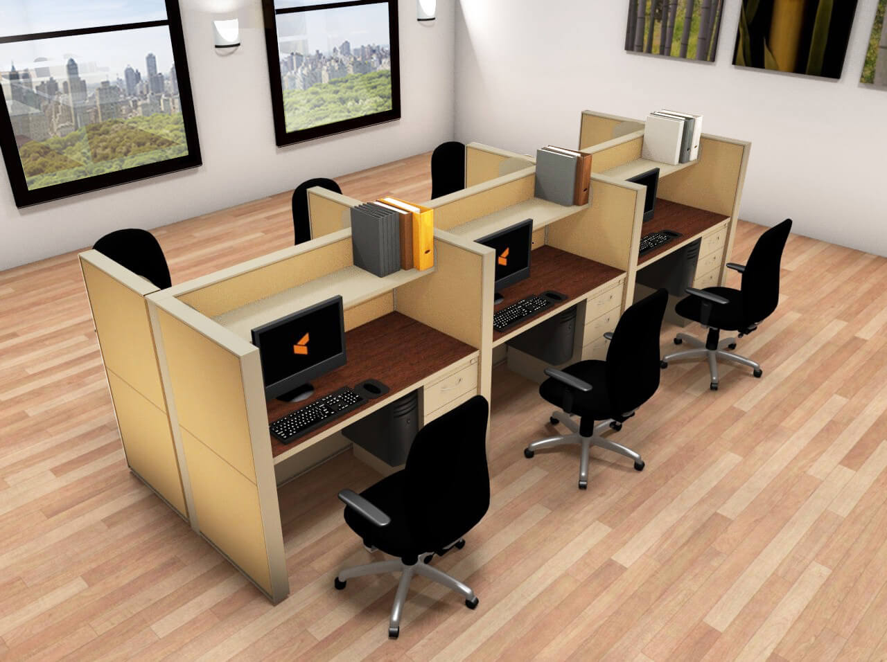 Cubicle systems matrix tiles 4x2x50 group