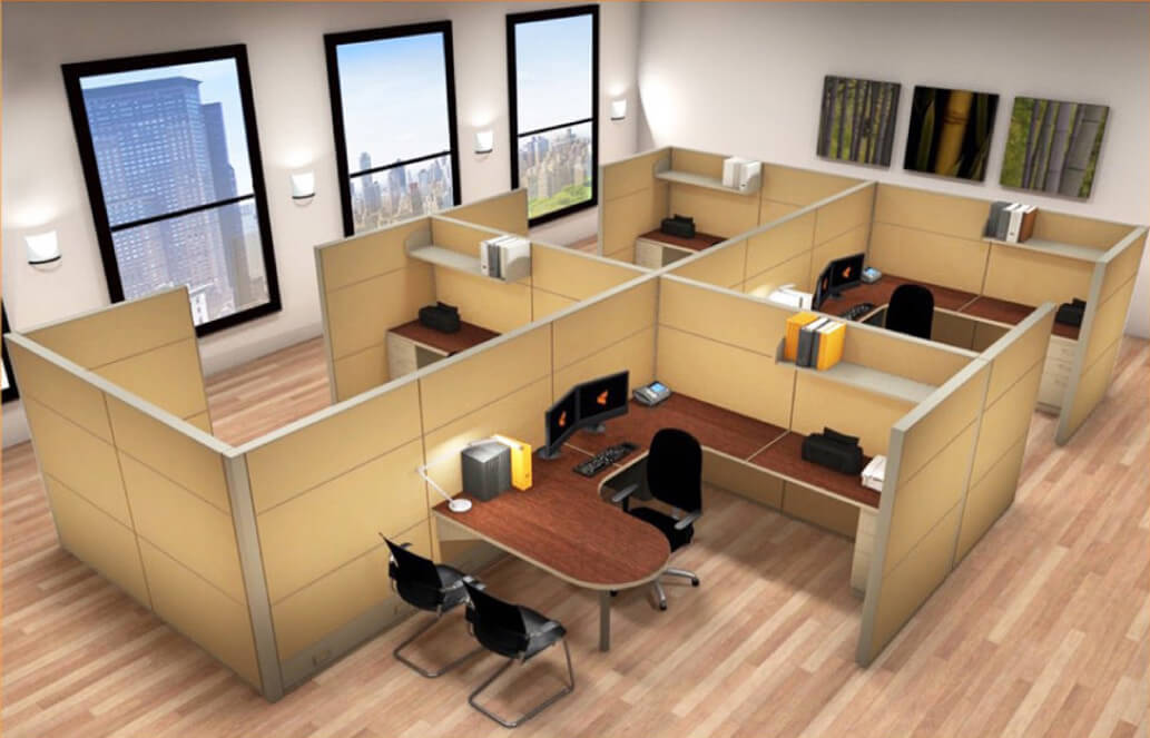 Cubicle systems matrix tiles 8x12x66 group