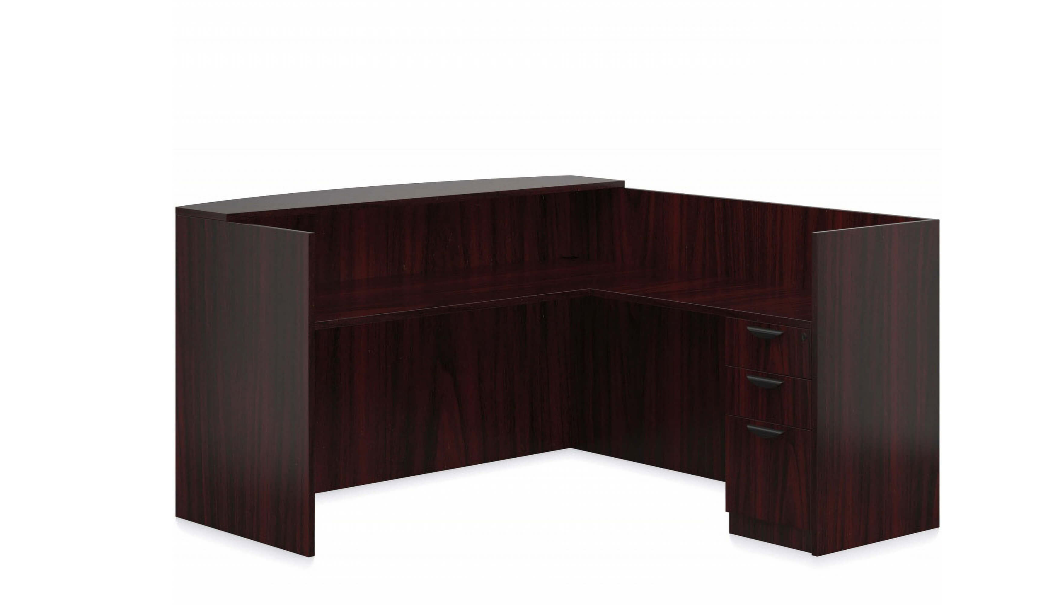 Cheap reception desk laminate series slo american mahogany brown aml 1 Cheap reception desk laminate series slo american mahogany brown aml 1