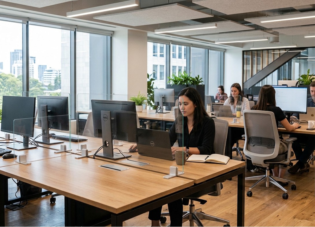 Clear acrylic freestanding desk screen CA24H Clear acrylic freestanding desk screen CA24H