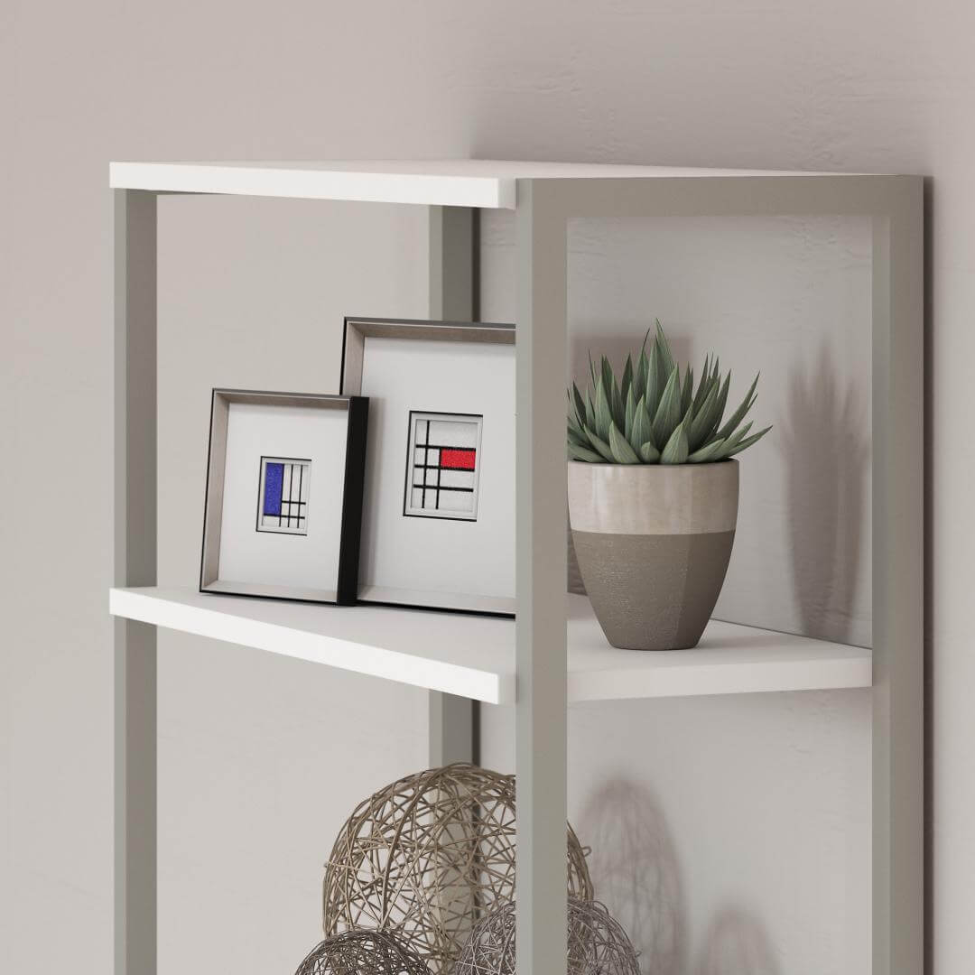 Somona bookcase white detail