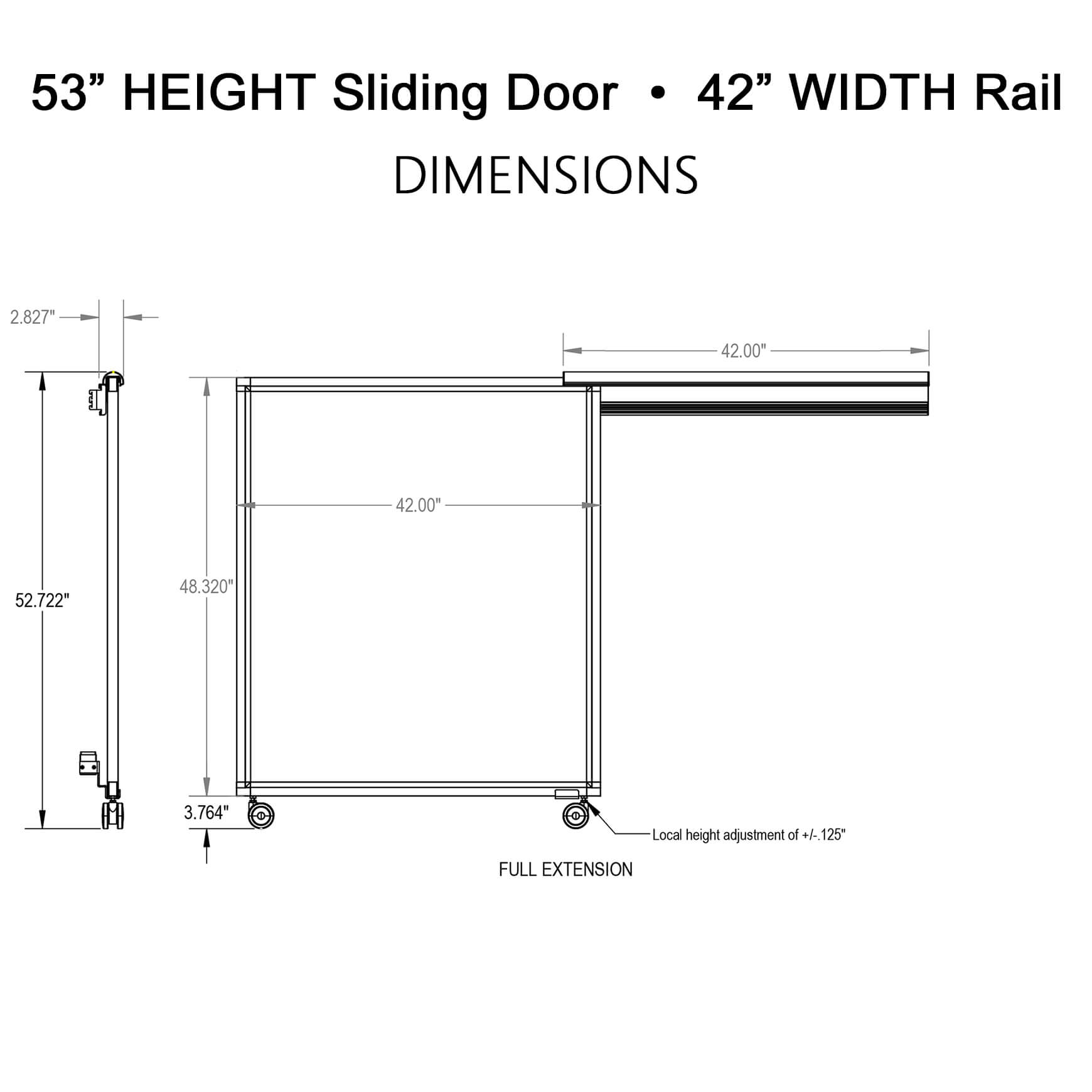 Ao2 cubicle door 53h 42w