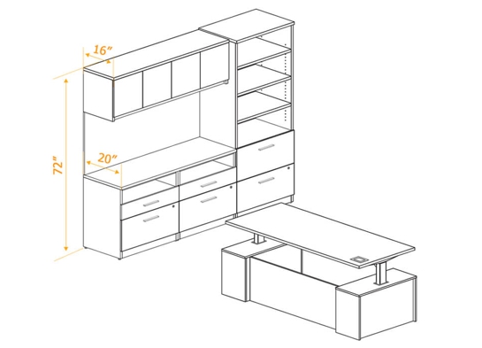 Executive workspace furniture 3d dimensions Executive workspace furniture 3d dimensions