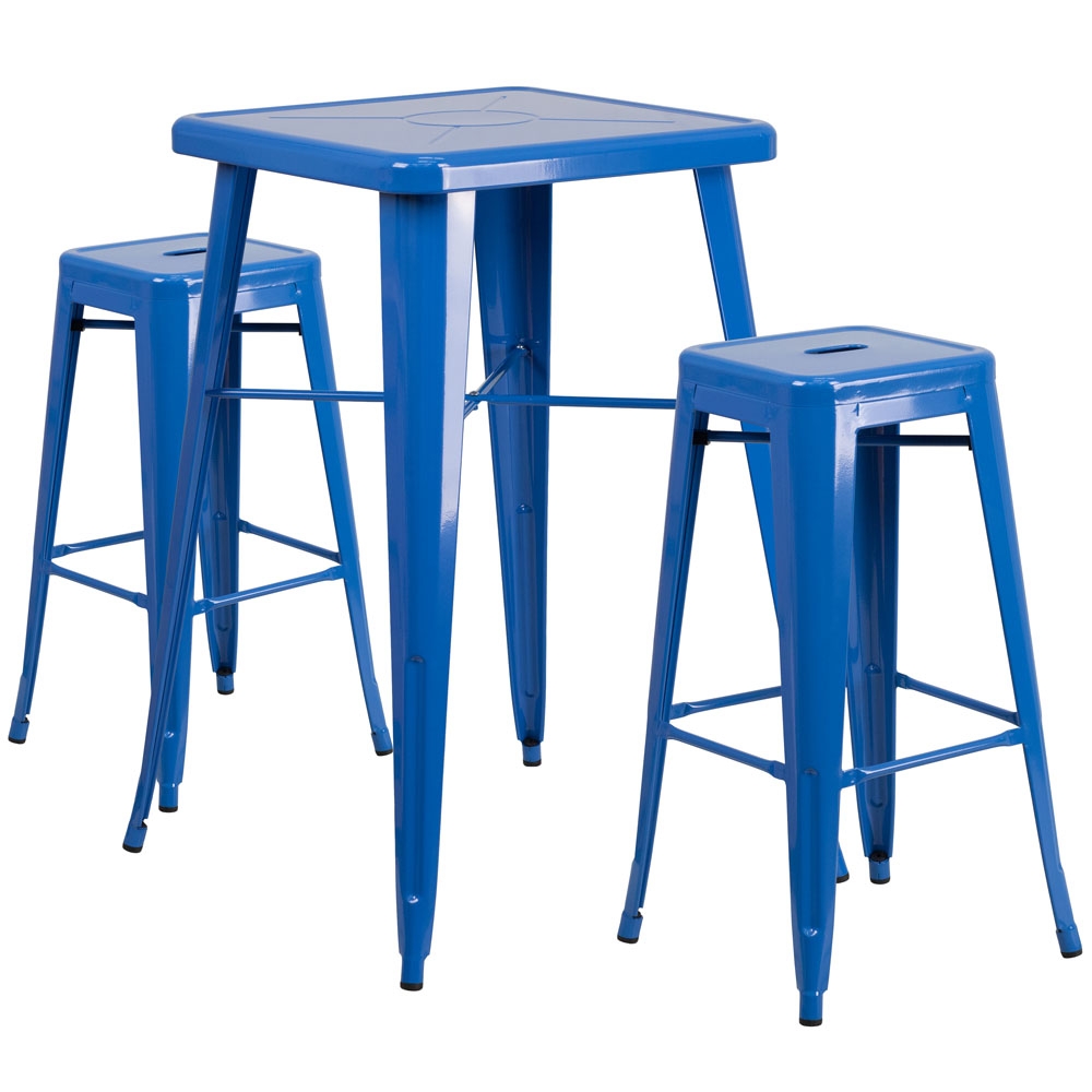 High top table set CUB CH 31330B 2 30SQ BL GG FLA