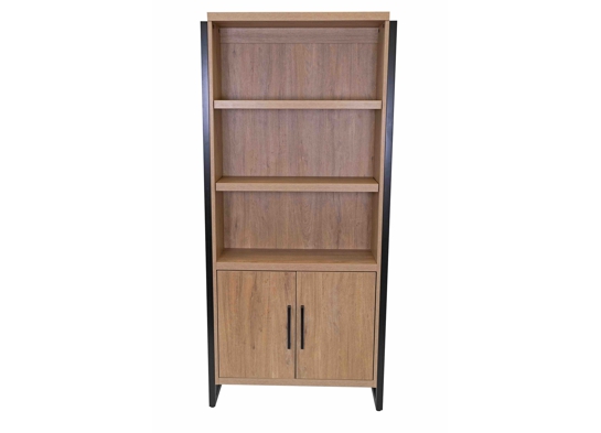 Home office ideas home office storage ideas modern bookcase with doors natural front view 1 Home office ideas home office storage ideas modern bookcase with doors natural front view 1