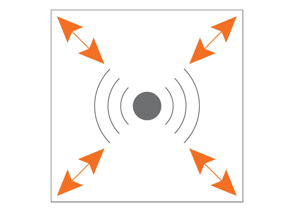 Hush acoustic tile 15x15 small 2