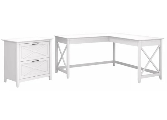 L shaped desk and file cabinet highlight pure white oak L shaped desk and file cabinet highlight pure white oak