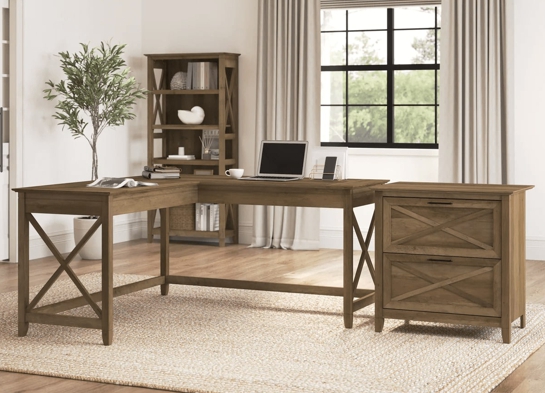 L shaped desk and file cabinet space view reclaimed pine L shaped desk and file cabinet space view reclaimed pine