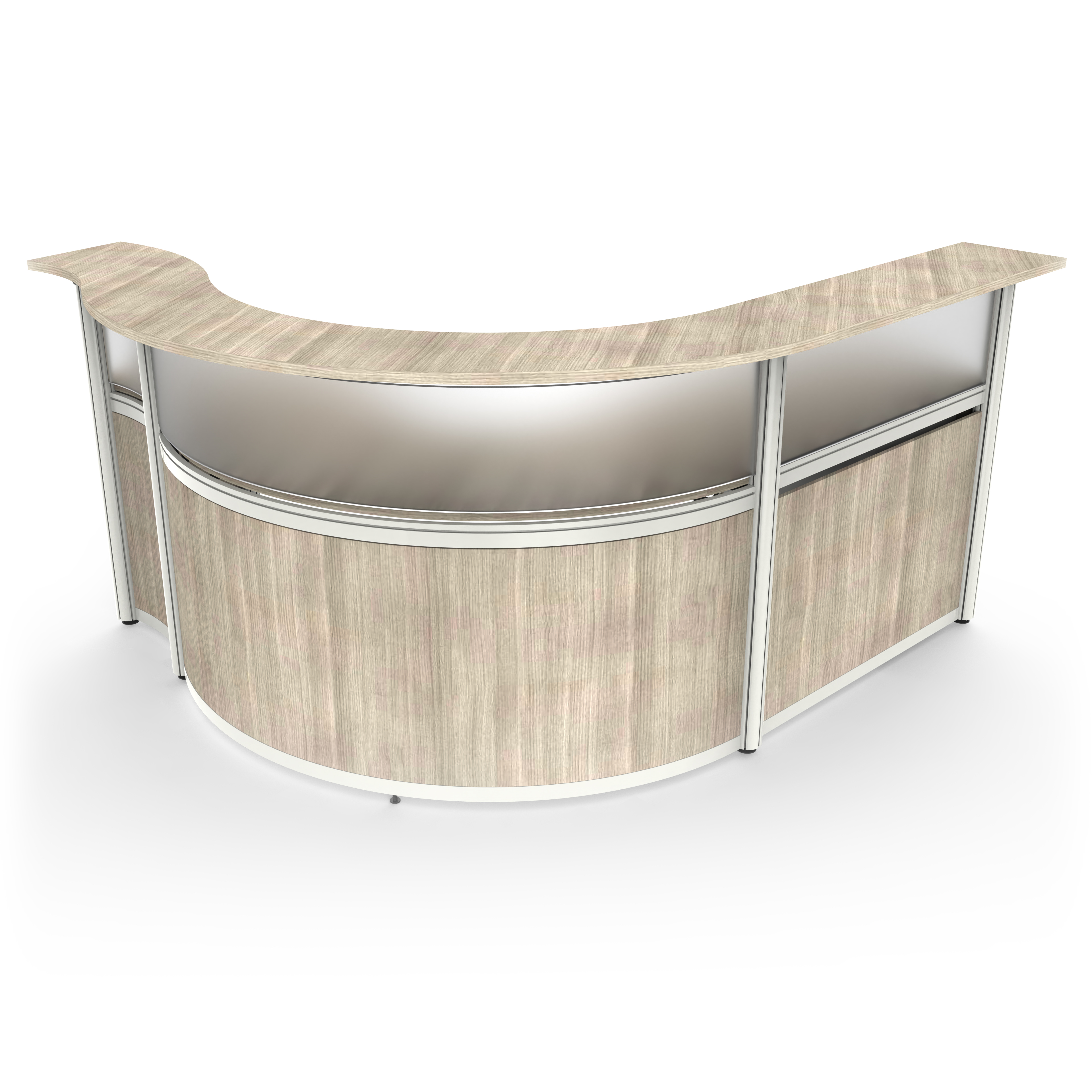 Single person reception desk CUB PBR005 ULF 1 2