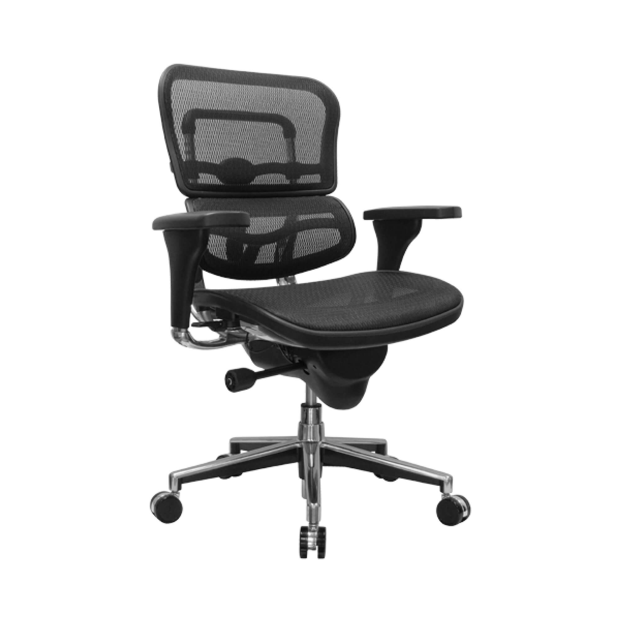 Office furniture chairs office desk chairs executive ergonomic office chair mesh seat angle view