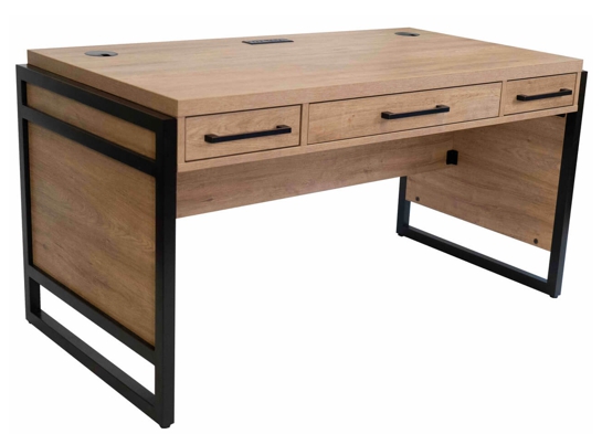 Straight office desk contemporary office desk writing desk with drawers angle natural 1 Straight office desk contemporary office desk writing desk with drawers angle natural 1