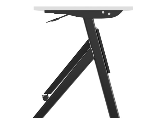 Training table with x leg 5x2 black 15
