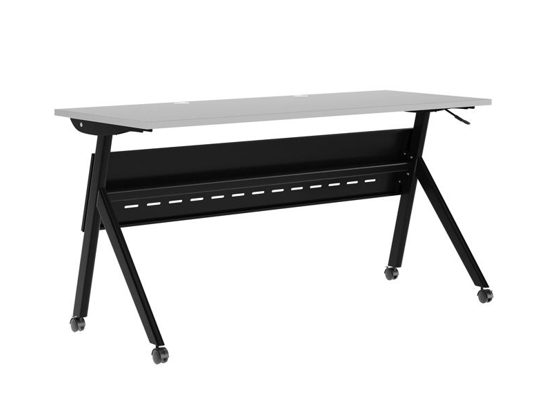 Training table with x leg 5x2 black 4