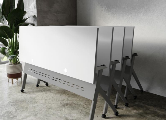 Training table with x leg 6x2 gray gray 1