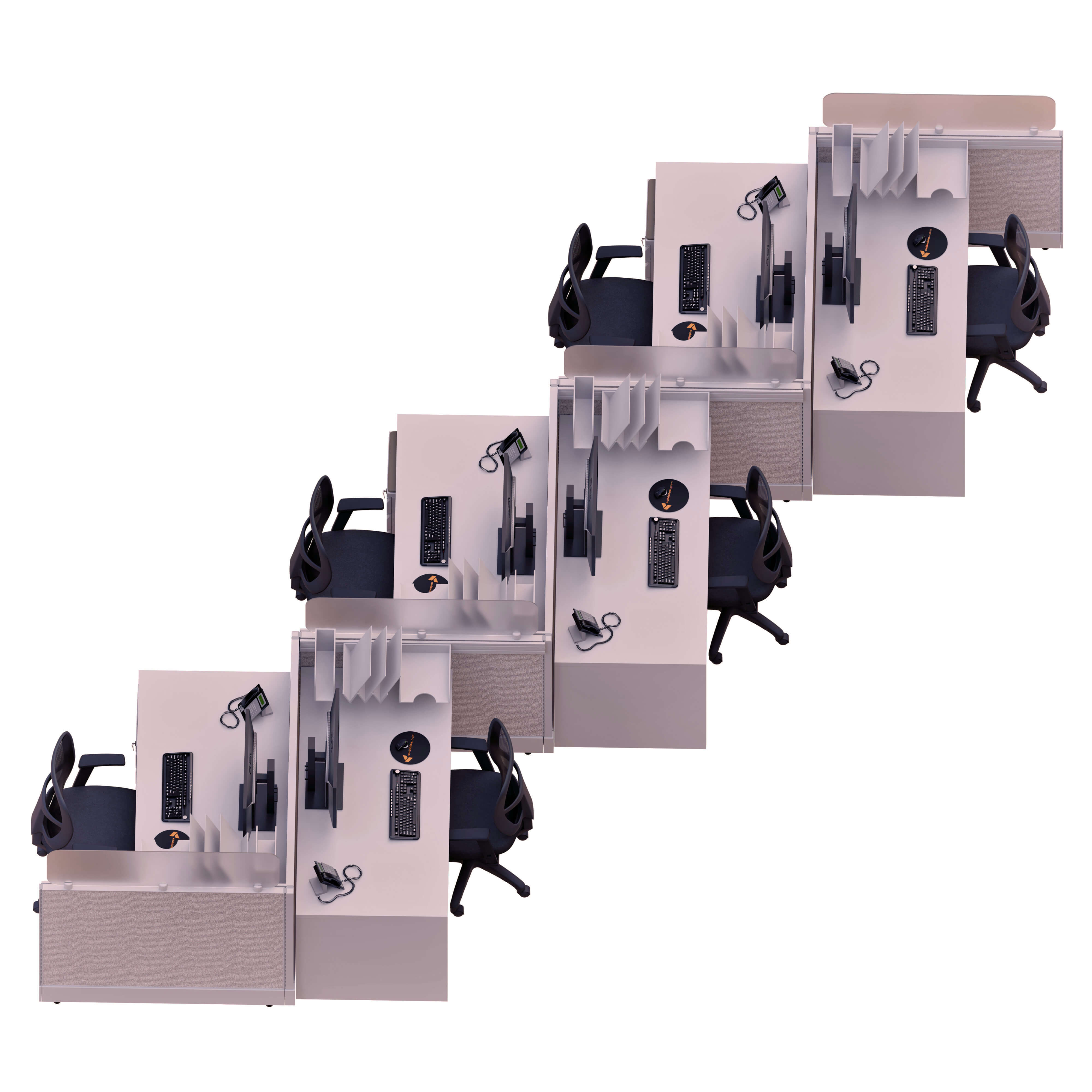 Turn key office design FH94 6pack