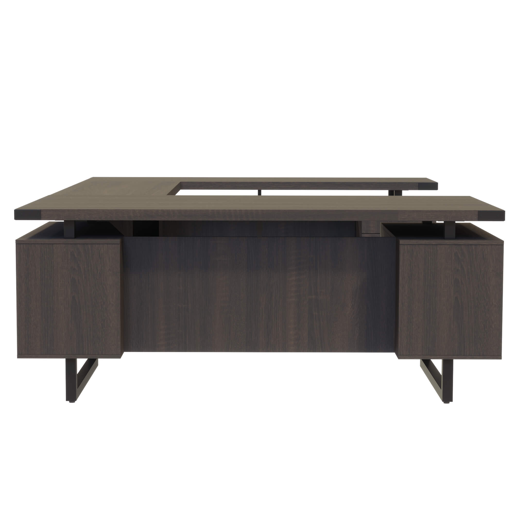 HO4 u shaped office desk CUB MRUSBF7236STO FAS side