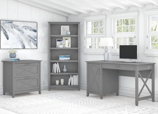 West style desk with drawer file cabinet and 5 shelf bookcase space view cape cod gray West style desk with drawer file cabinet and 5 shelf bookcase space view cape cod gray