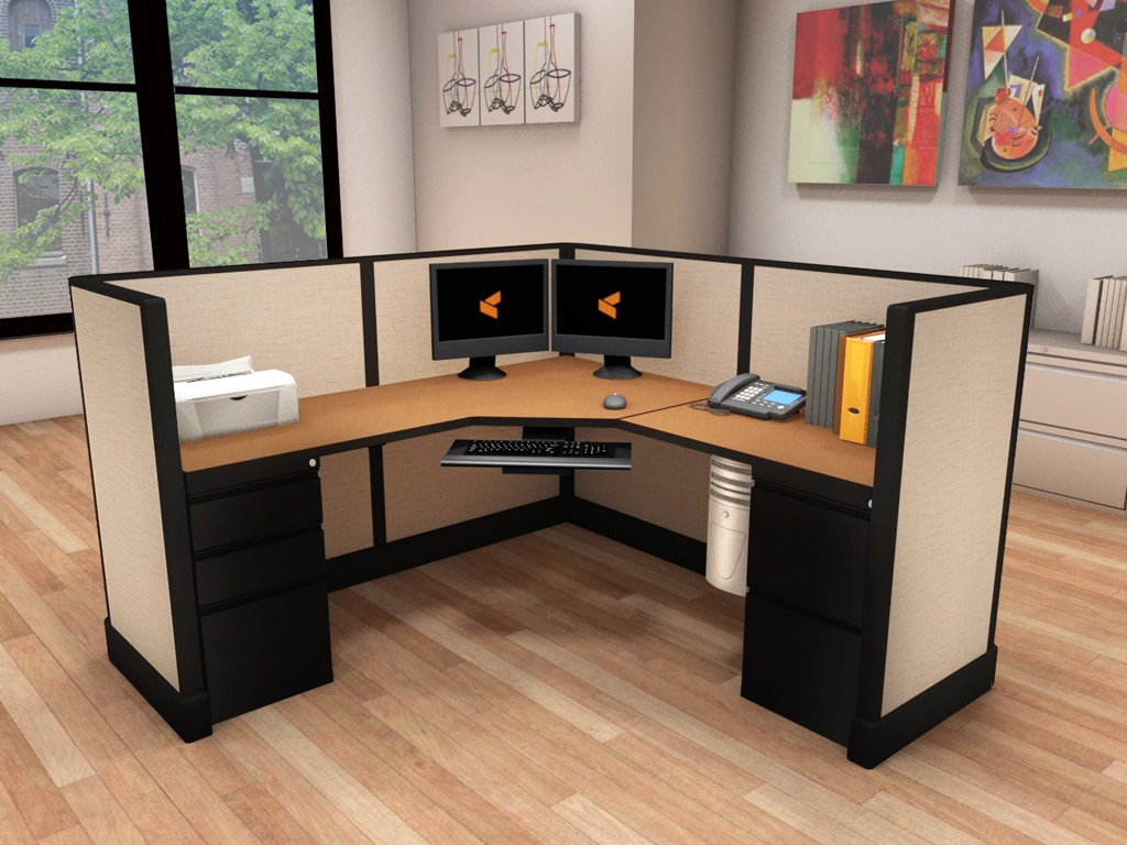 Commercial Computer Desk - #6x6x47